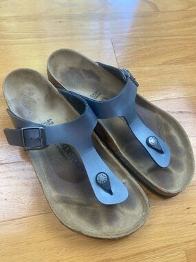Birkenstock Thong Slip On, Gizeh Women’s, Onyx, Size EU 42 US 11
